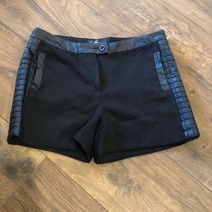 Black Leather Shorts